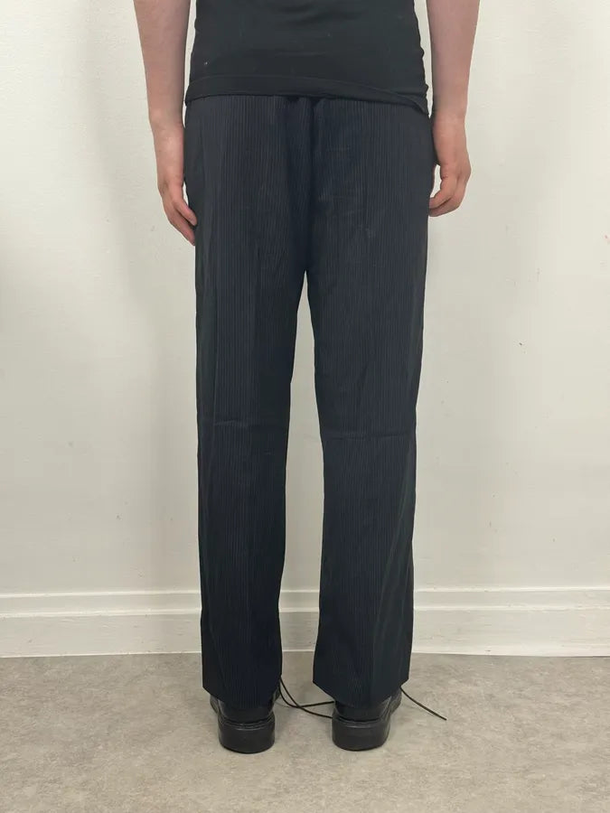 SS2005 Emporio Armani Striped Black Classy Pants XdFHTYP 3