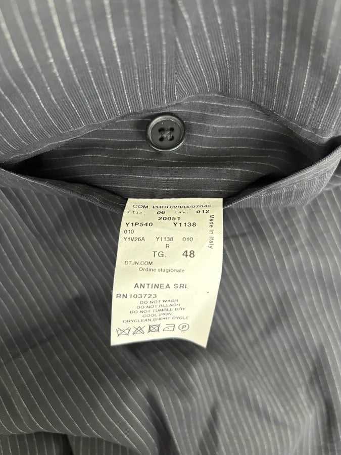 SS2005 Emporio Armani Striped Black Classy Pants XdFHTYP 9