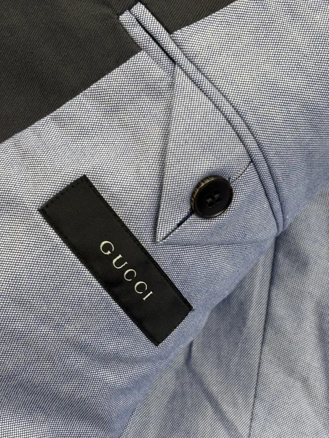 SS2005 Gucci Grey Embroidered Crest Blazer Jacket pEvUCRy 11