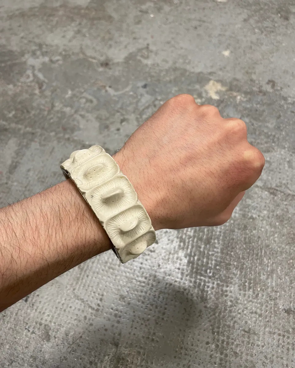 SS2005 Helmut Lang Alligator Resin Bracelet KrCqGKL 0