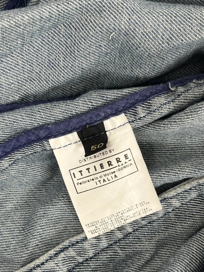 SS2005 Cavalli Blue Contemporary Multi-Pocket Denim Jacket  mYJJtbQ 12