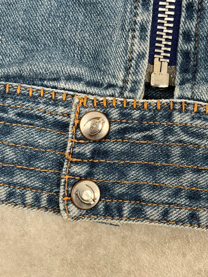 SS2005 Cavalli Blue Contemporary Multi-Pocket Denim Jacket  mYJJtbQ 10