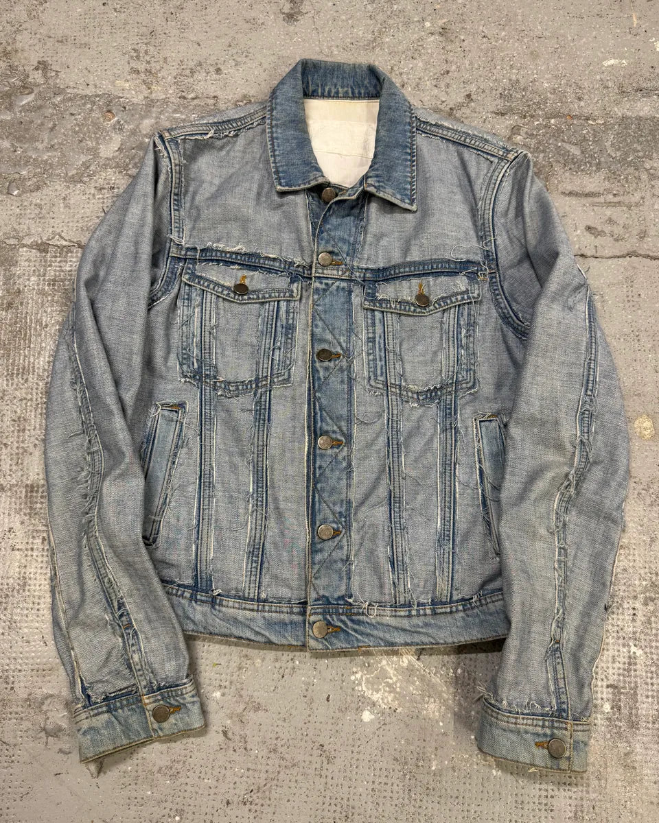 SS2005 Maison Margiela x H&M Reversed Denim Jacket Re-Edition pxFqKMk 0