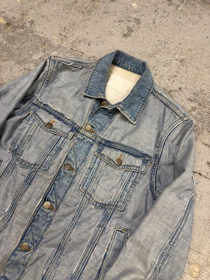 SS2005 Maison Margiela x H&M Reversed Denim Jacket Re-Edition pxFqKMk 3