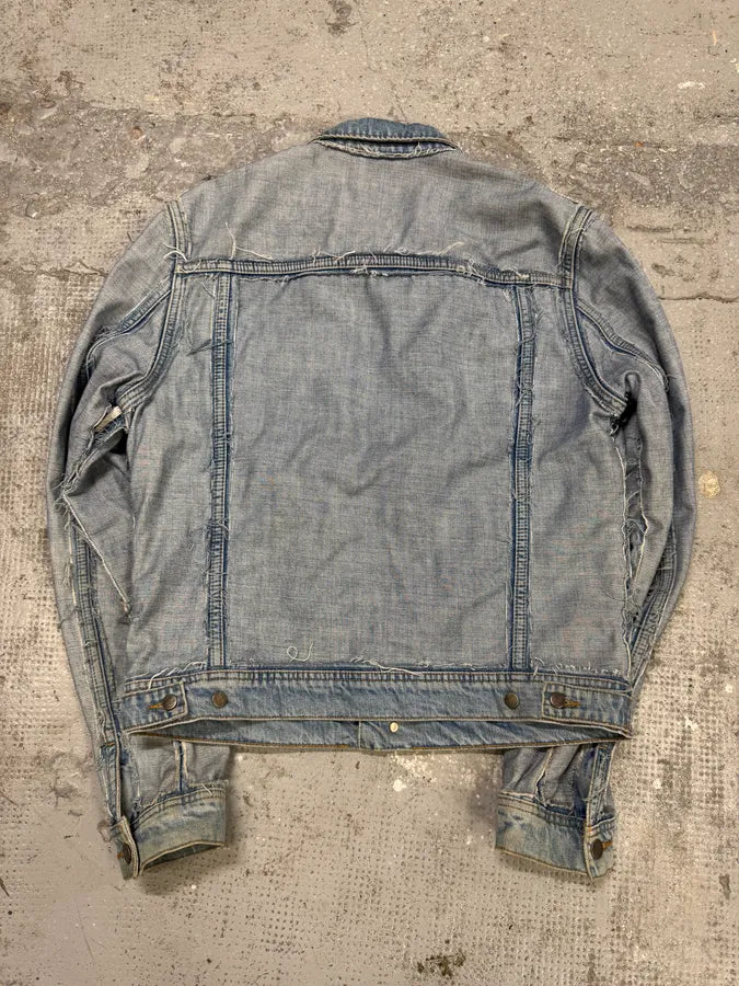 SS2005 Maison Margiela x H&M Reversed Denim Jacket Re-Edition pxFqKMk 4