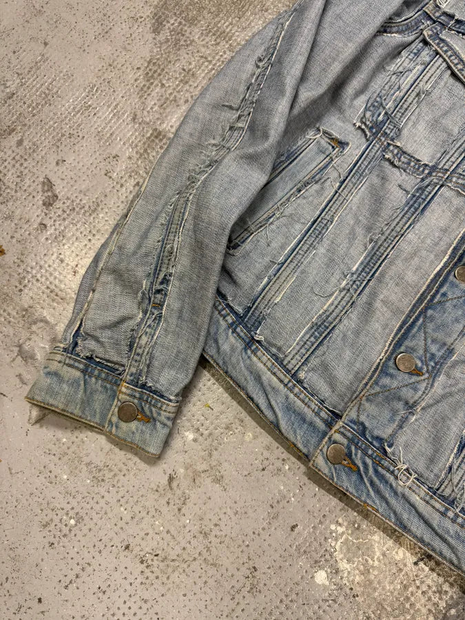 SS2005 Maison Margiela x H&M Reversed Denim Jacket Re-Edition pxFqKMk 5