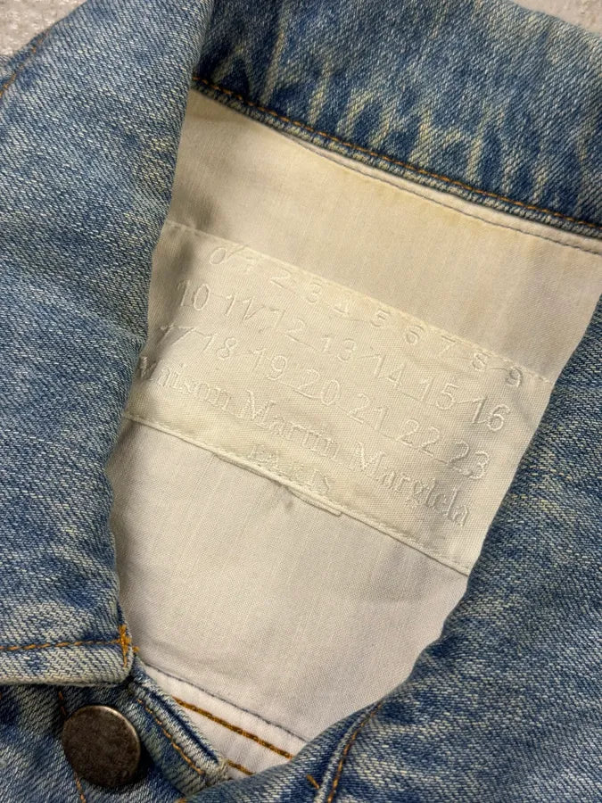SS2005 Maison Margiela x H&M Reversed Denim Jacket Re-Edition pxFqKMk 6
