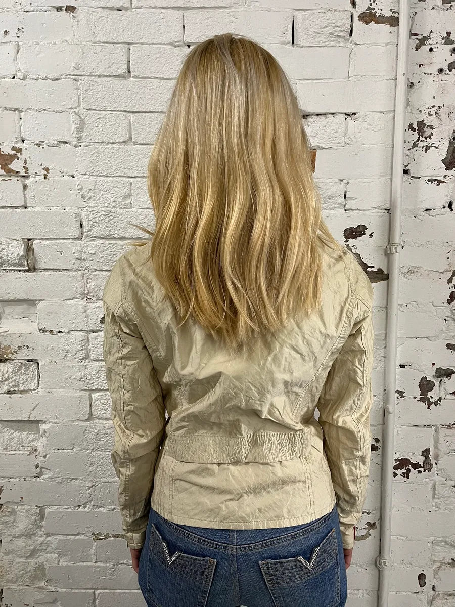 SS2005 Prada Technical Beige Nylon Linea Rossa Jacket fANbcLI 2