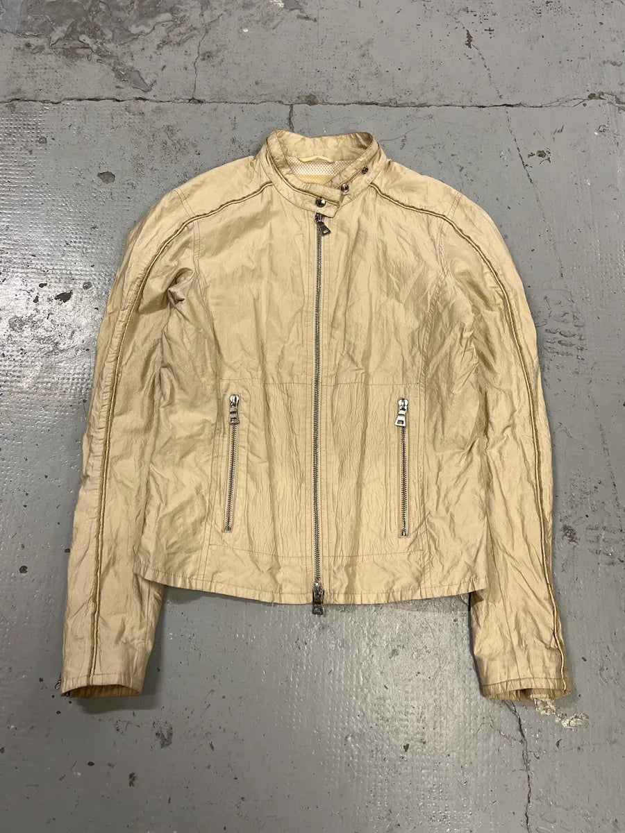 SS2005 Prada Technical Beige Nylon Linea Rossa Jacket fANbcLI 3