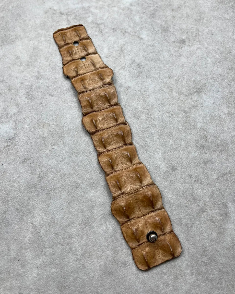 SS2005 Roberto Cavalli Beige Crocodile Bracelet  BQxsbPA 1