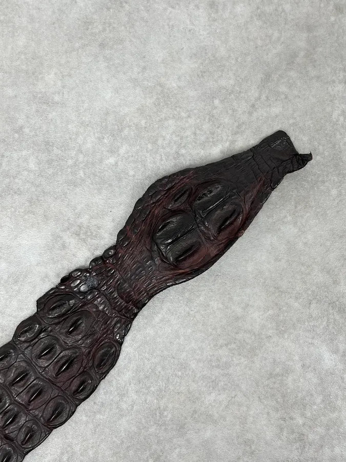 SS2005 Roberto Cavalli Brown Corcodile Leather Belt OliCOOW 5