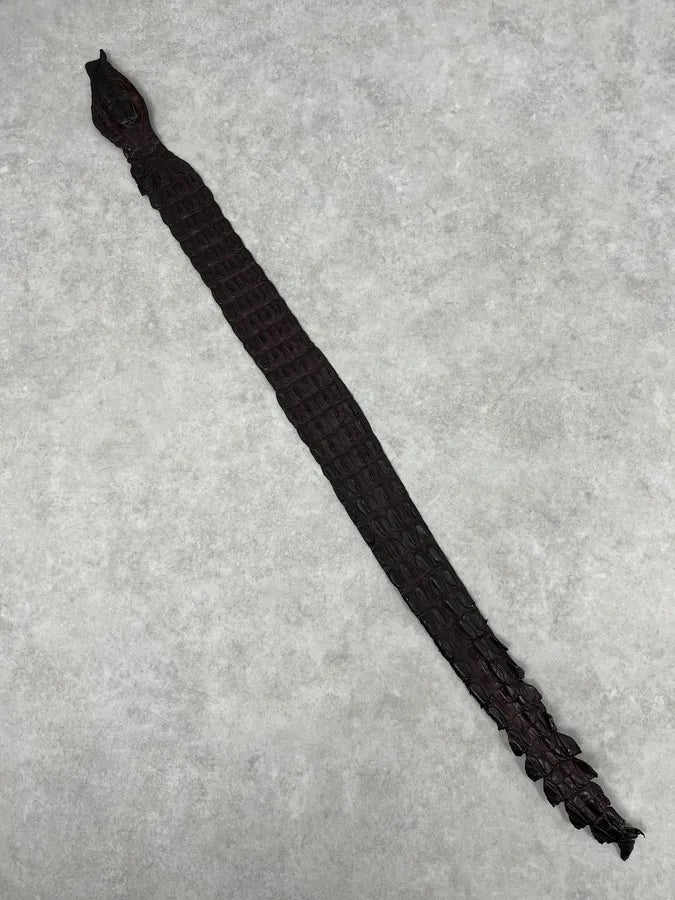 SS2005 Roberto Cavalli Brown Corcodile Leather Belt OliCOOW 3