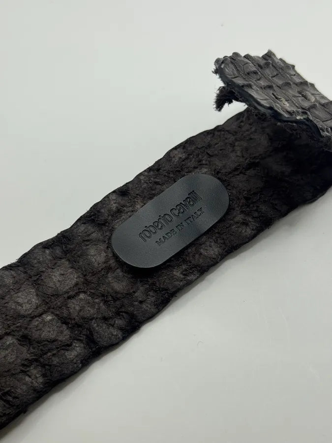 SS2005 Roberto Cavalli Raw Crocodile Leather Bracelet pDtNhJI 7