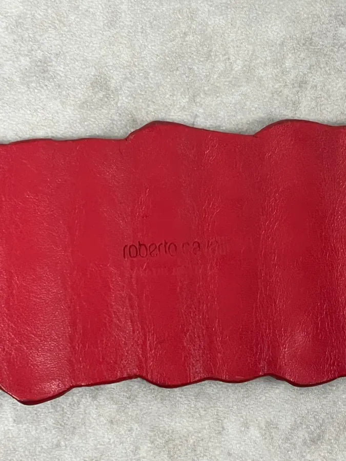 SS2005 Roberto Cavalli Red Crocodile Leather Belt BXVzvCO 7