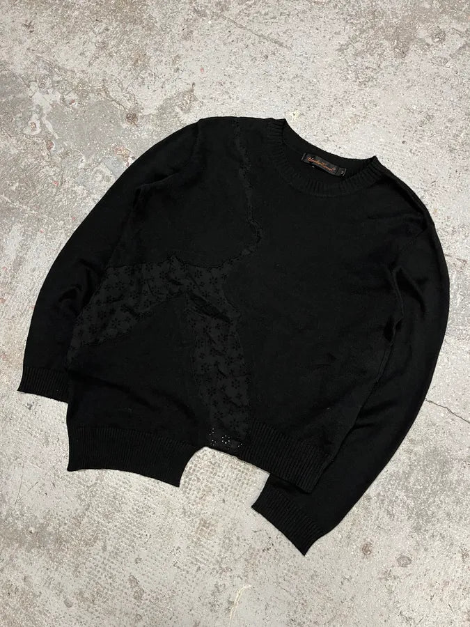 SS2005 Undercover Asymmetrical Restored Sweater (S) QJsVpMC 1
