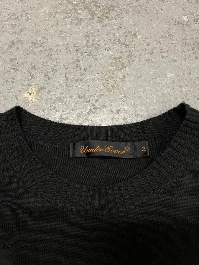SS2005 Undercover Asymmetrical Restored Sweater (S) QJsVpMC 4