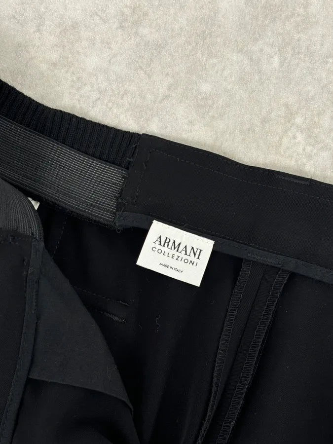 SS2006 Armani Collezioni Black Cozy Pants cyaVItV 8