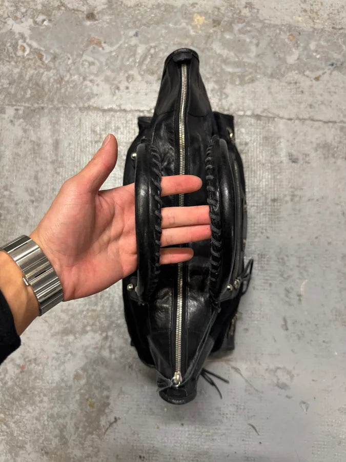 SS2006 Balenciaga City Black Pony Hair Leather Handle Bag ICzCcVV 3