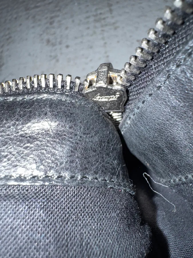 SS2006 Balenciaga City Black Pony Hair Leather Handle Bag ICzCcVV 9