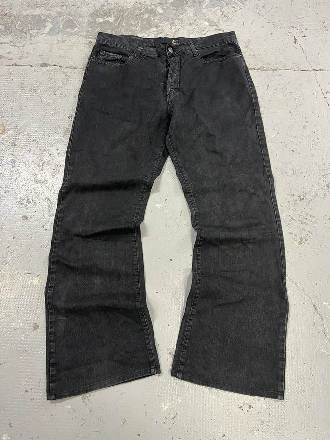 SS2006 Cavalli Black Cozy Straight Denim Jeans ccQPyOK 0