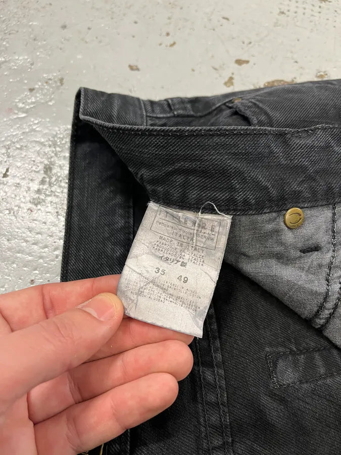 SS2006 Cavalli Black Cozy Straight Denim Jeans ccQPyOK 12