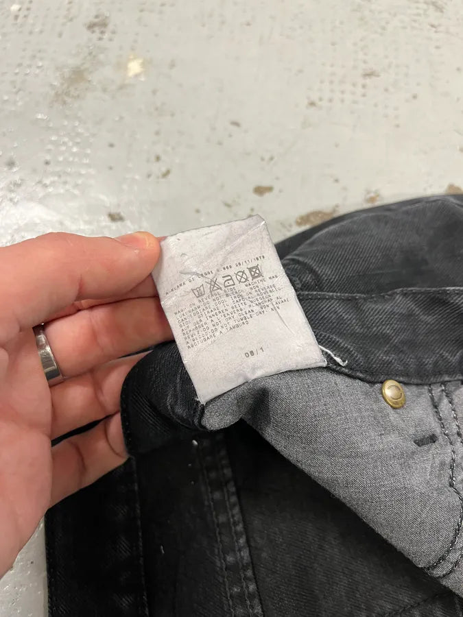 SS2006 Cavalli Black Cozy Straight Denim Jeans ccQPyOK 13