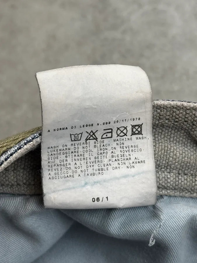 SS2006 Cavalli Blue Faded Distressed Rope Belt Jeans TIRNnvx 13