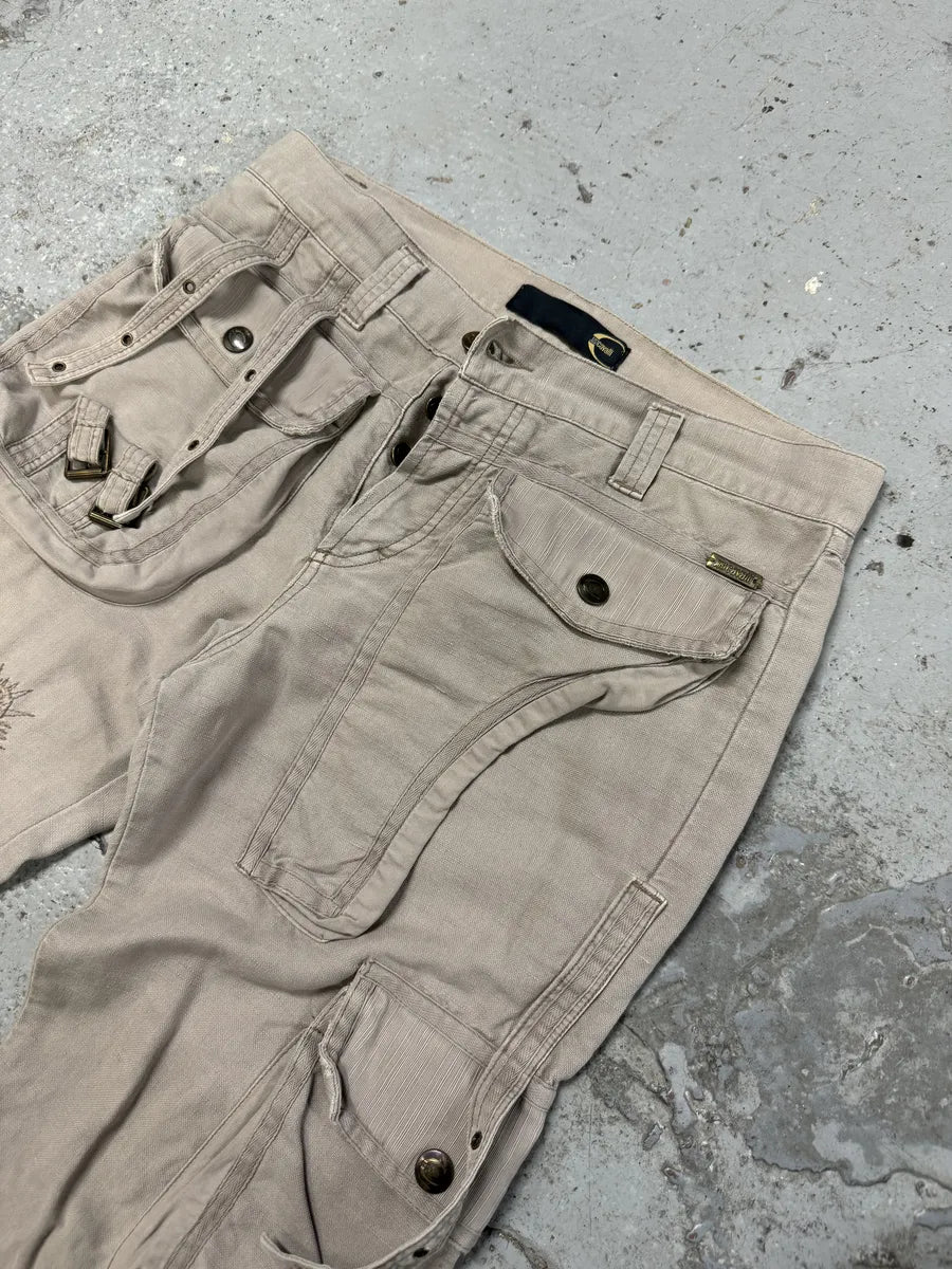 SS2006 Cavalli Cargo Gun Multi Pockets Grey Pants MZtgGdi 10