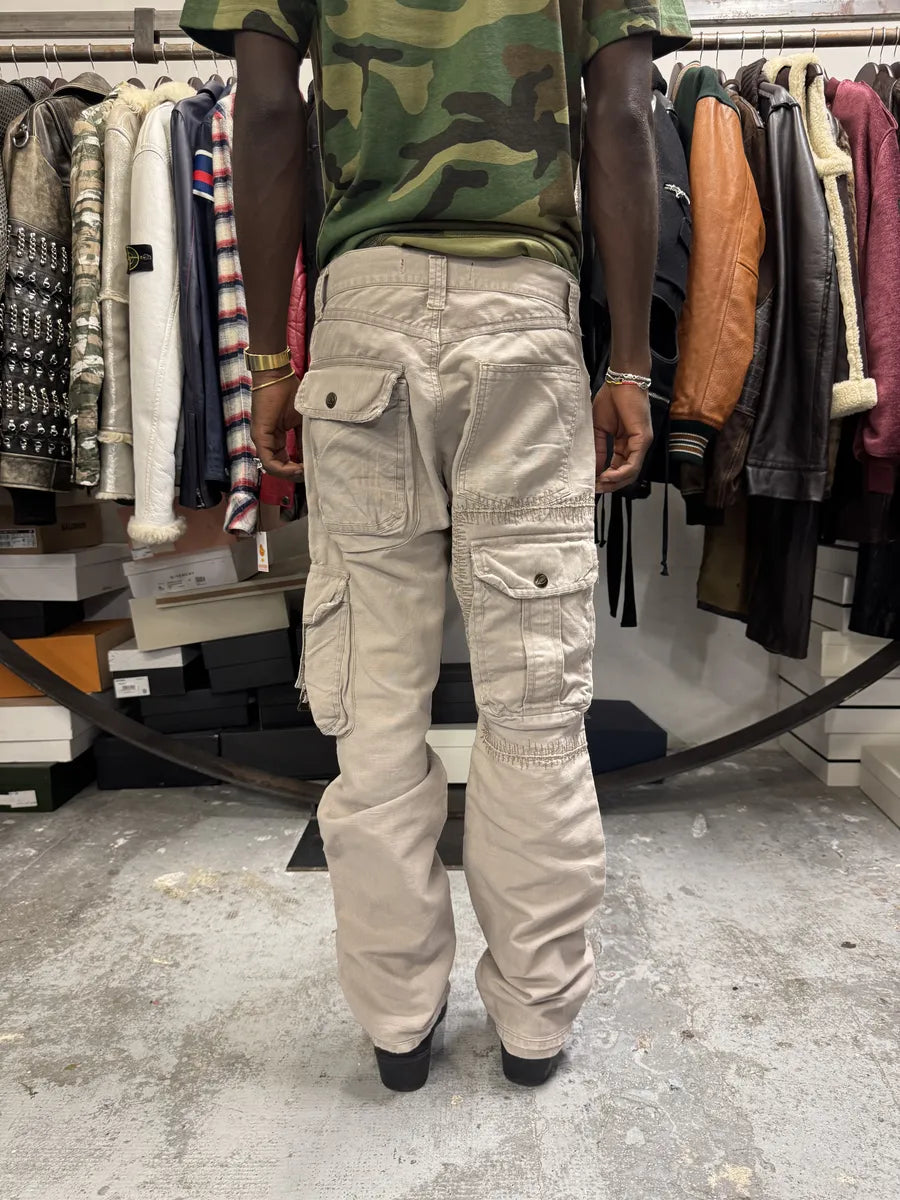 SS2006 Cavalli Cargo Gun Multi Pockets Grey Pants MZtgGdi 2