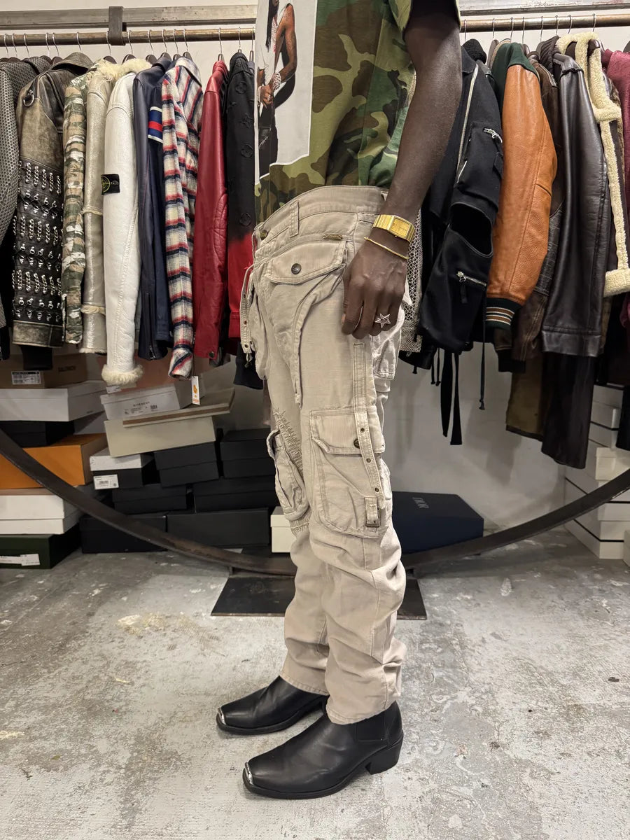 SS2006 Cavalli Cargo Gun Multi Pockets Grey Pants MZtgGdi 4