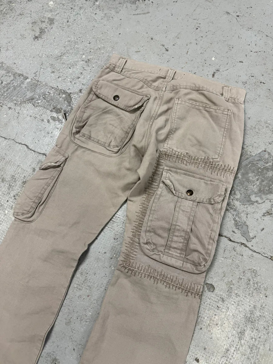 SS2006 Cavalli Cargo Gun Multi Pockets Grey Pants MZtgGdi 6