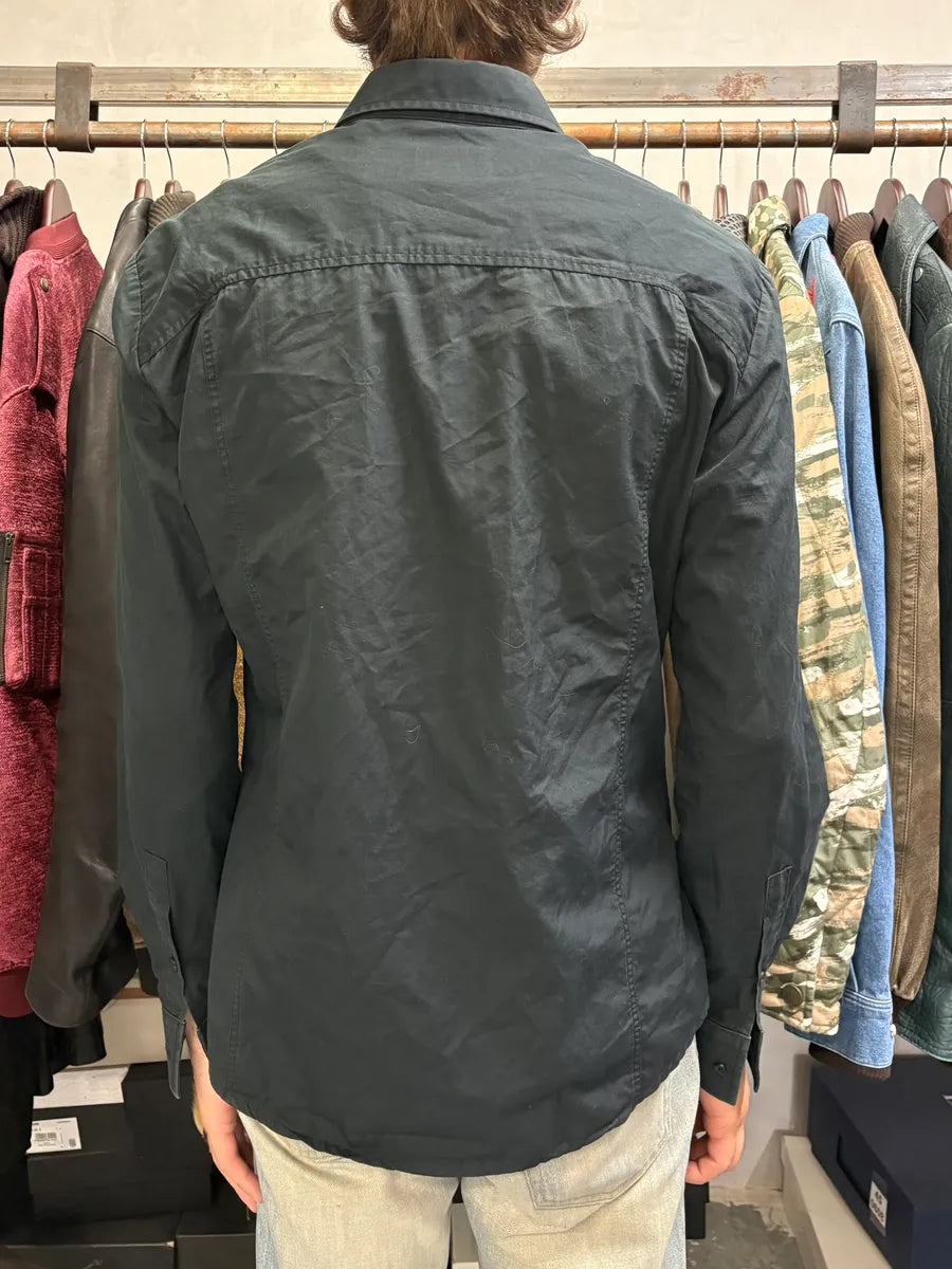 SS2006 Cavalli Cargo Multi Pockets Black Shirt QlJfWzW 2