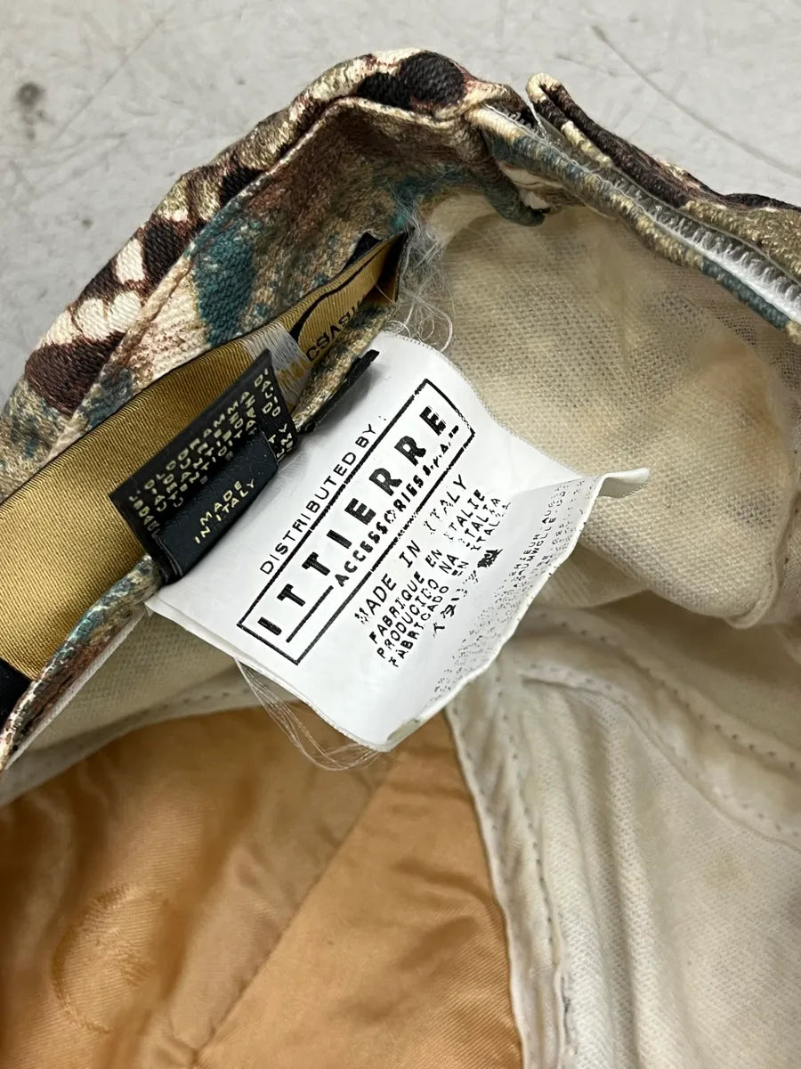 SS2006 Cavalli Cream Animal Mozaic Gradient Mesh Cap oftpAkl 10