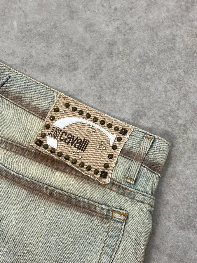 SS2006 Cavalli Light Blue Faded Denim Jeans TWsSVXR 9