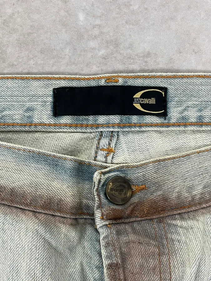 SS2006 Cavalli Light Blue Faded Denim Jeans TWsSVXR 8