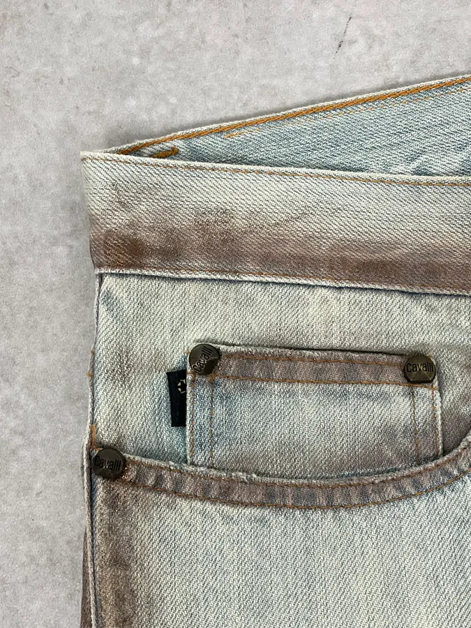 SS2006 Cavalli Light Blue Faded Denim Jeans TWsSVXR 10