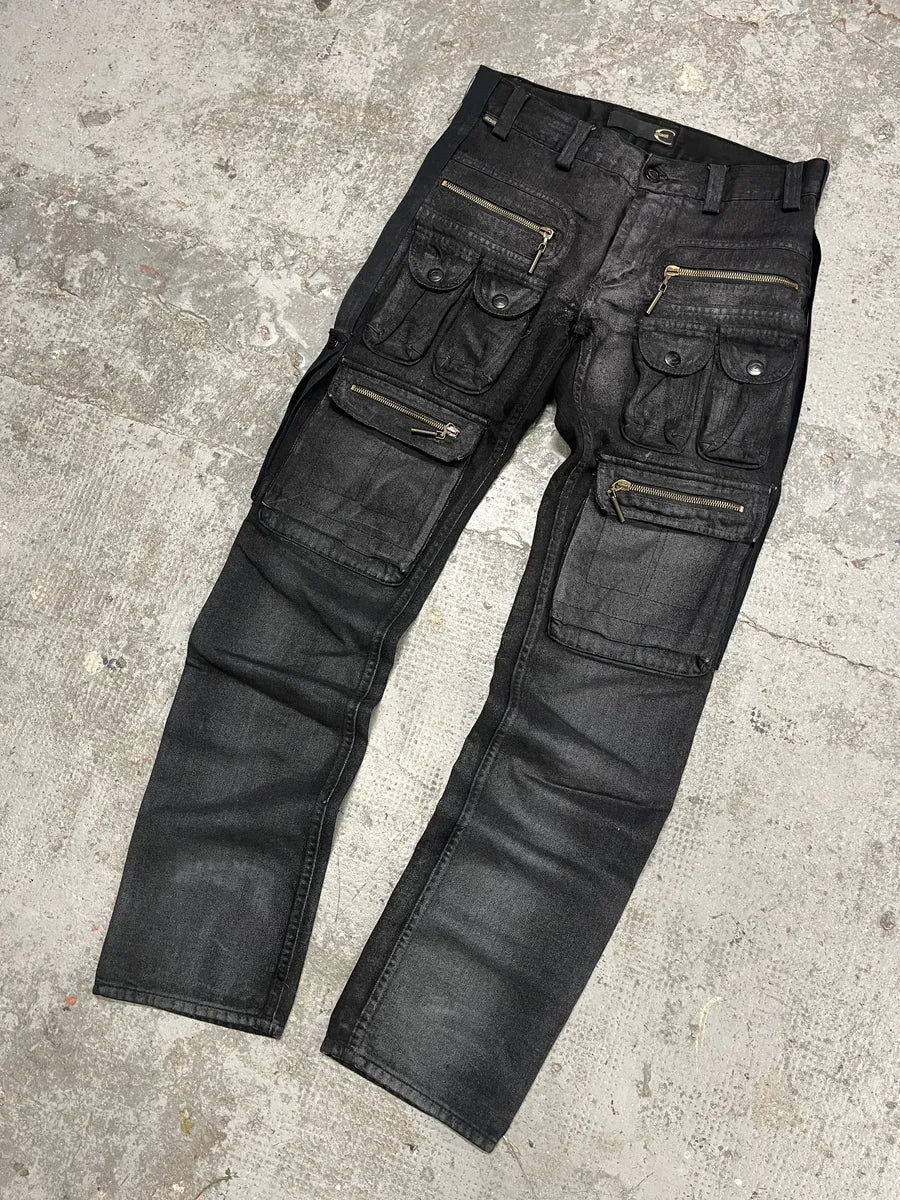 SS2006 Cavalli Multi Pocket Brut Cargo Bondage Pants (S) NjavAtE 4