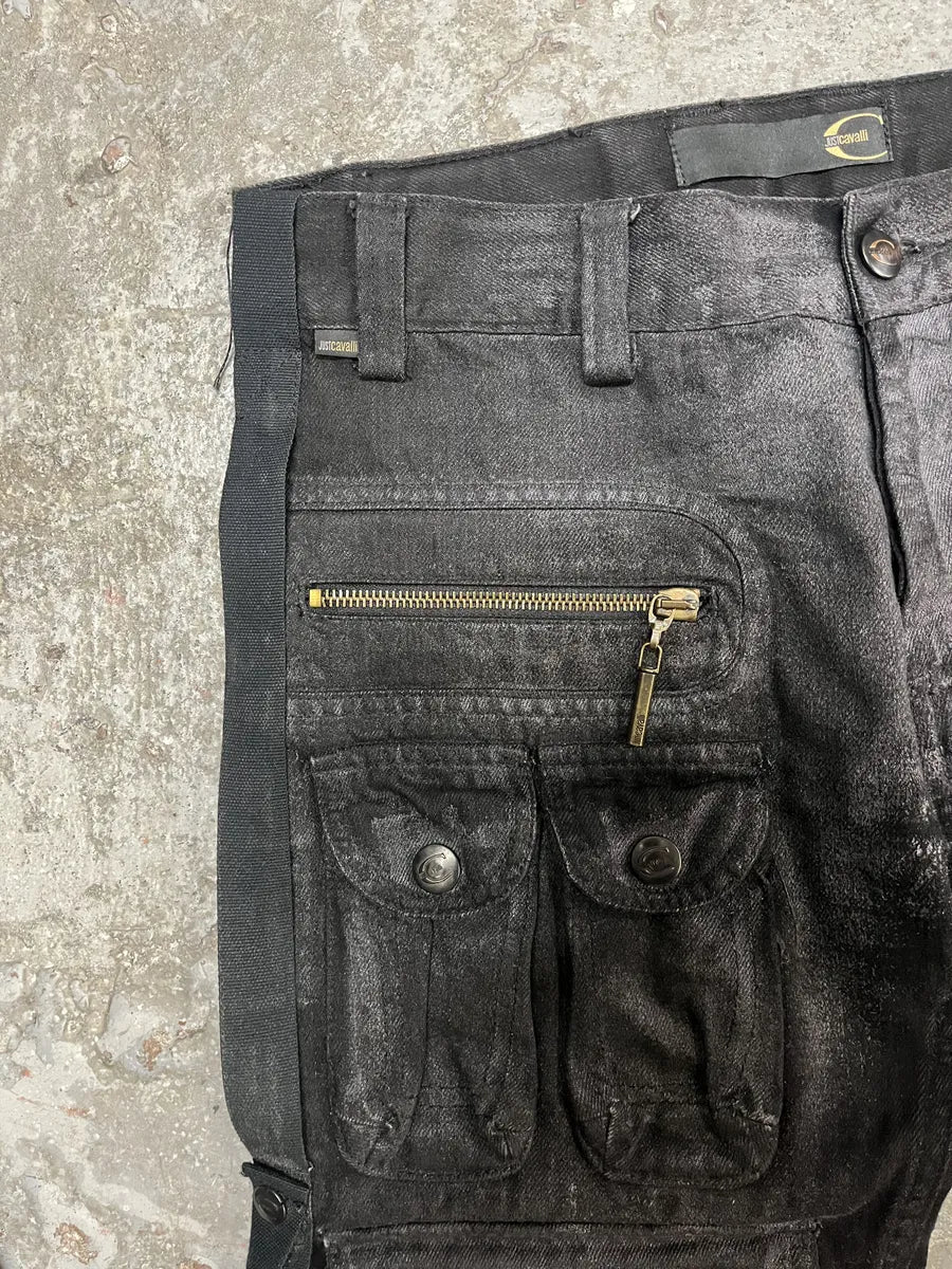 SS2006 Cavalli Multi Pocket Brut Cargo Bondage Pants (S) NjavAtE 9