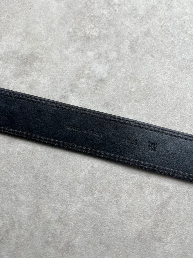 SS2006 Dior Homme Black Leather Star Studded Belt by Hedi Slimane anilyfE 8