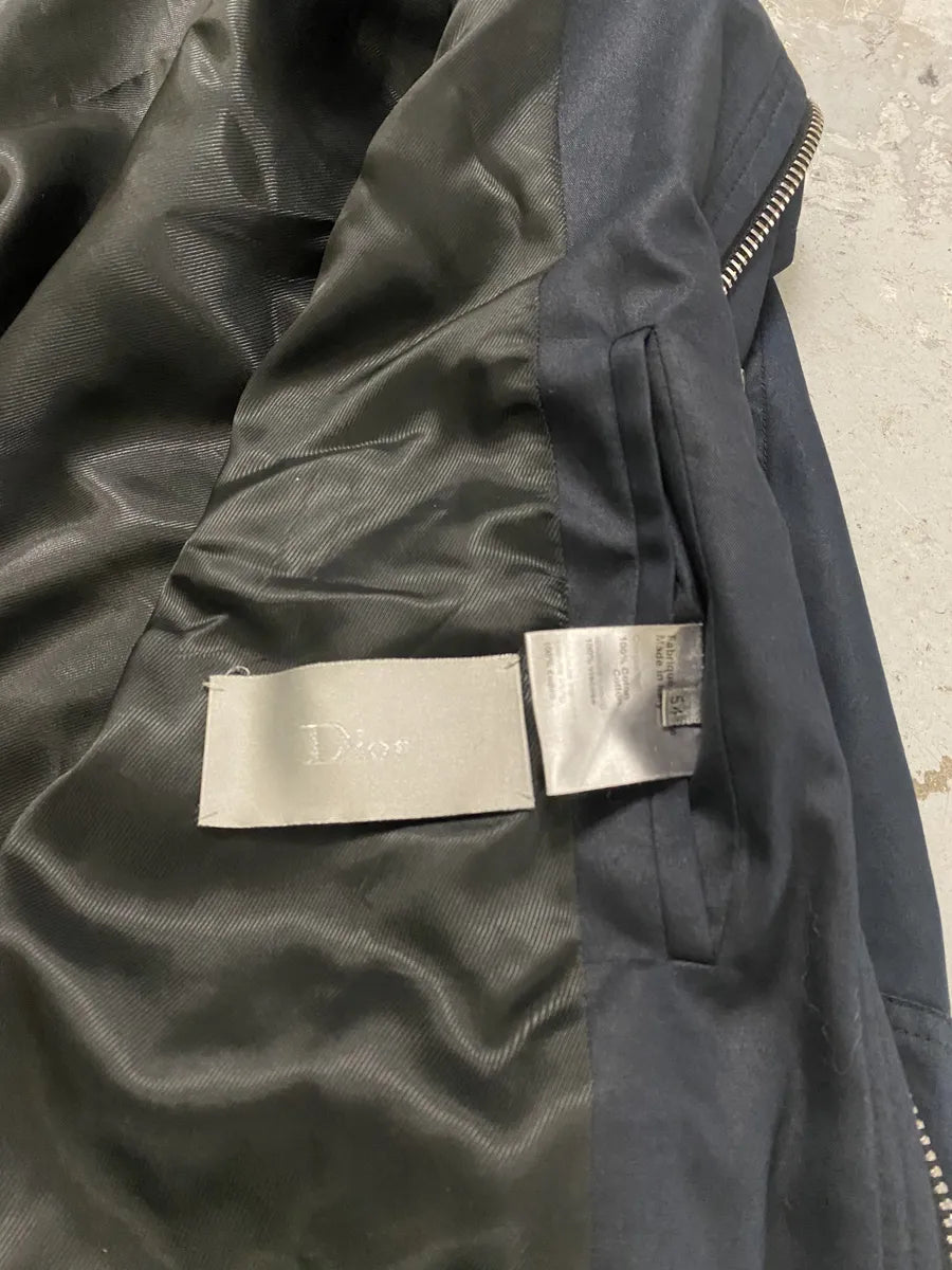 AW2008 Dior Navy Trucker Contemporary Jacket by Kris Van Assche HnDnPcJ 7