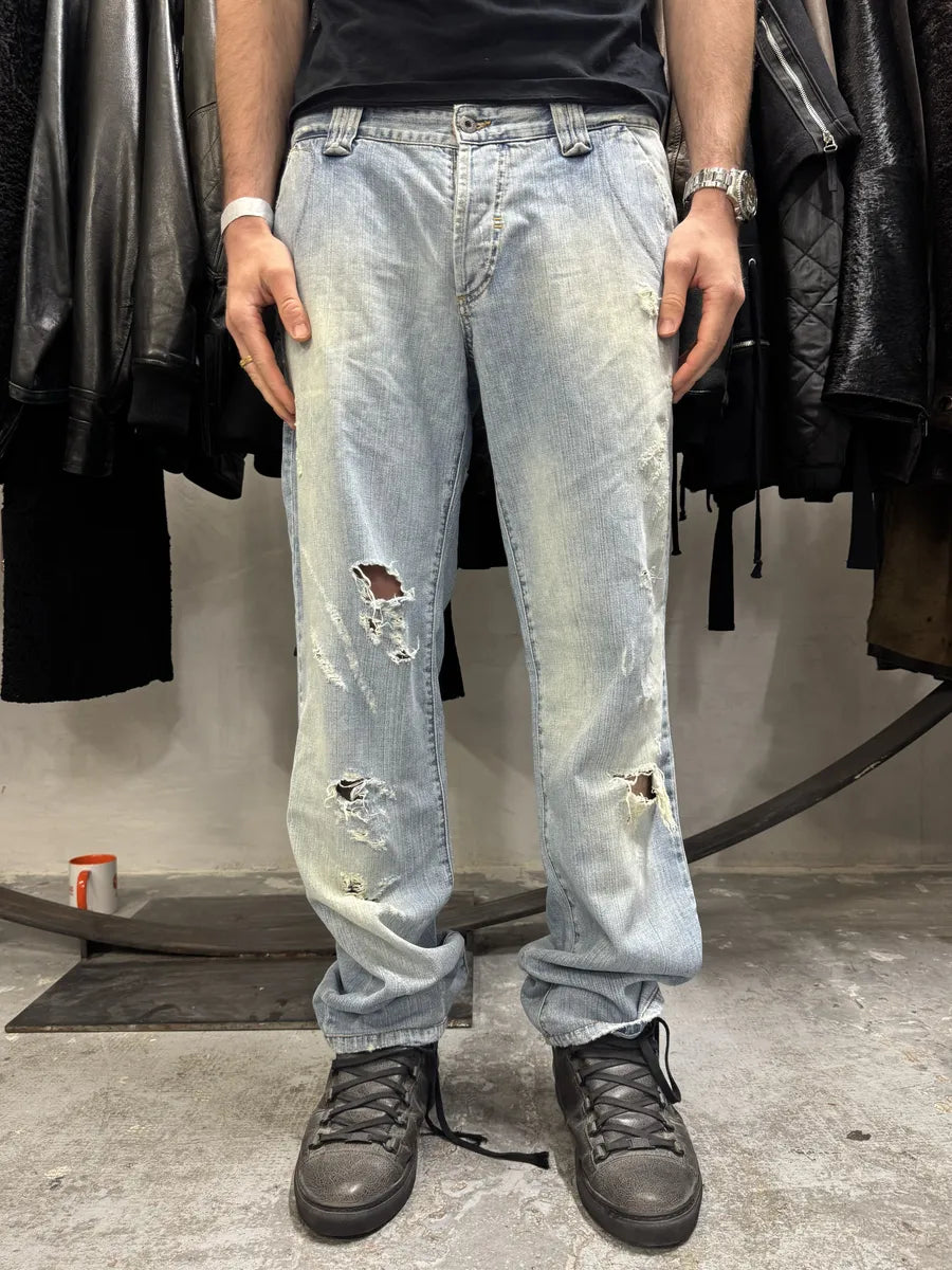 SS2006 Dolce & Gabbaba Blue Faded Denim Jeans (L) VqPkymi 3
