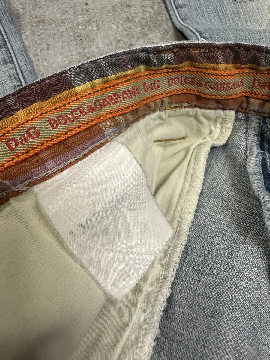 SS2006 Dolce & Gabbaba Blue Faded Denim Jeans (L) VqPkymi 6