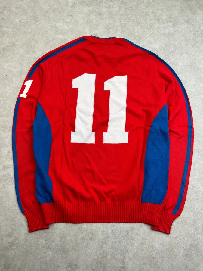 SS2006 Dolce & Gabbana Back Number Red Wool Sweater PoogCDz 6
