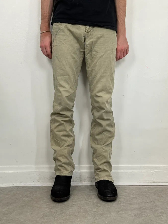 SS2006 Dolce & Gabbana Beige Signature Cozy Pants vdDZVKp 2