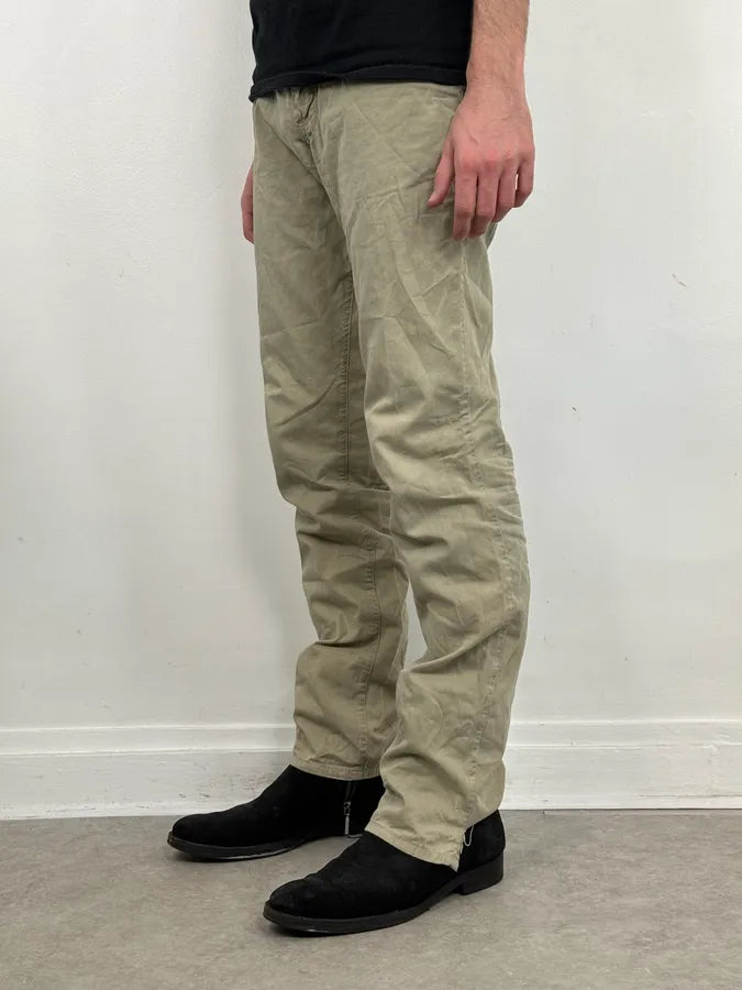 SS2006 Dolce & Gabbana Beige Signature Cozy Pants vdDZVKp 3