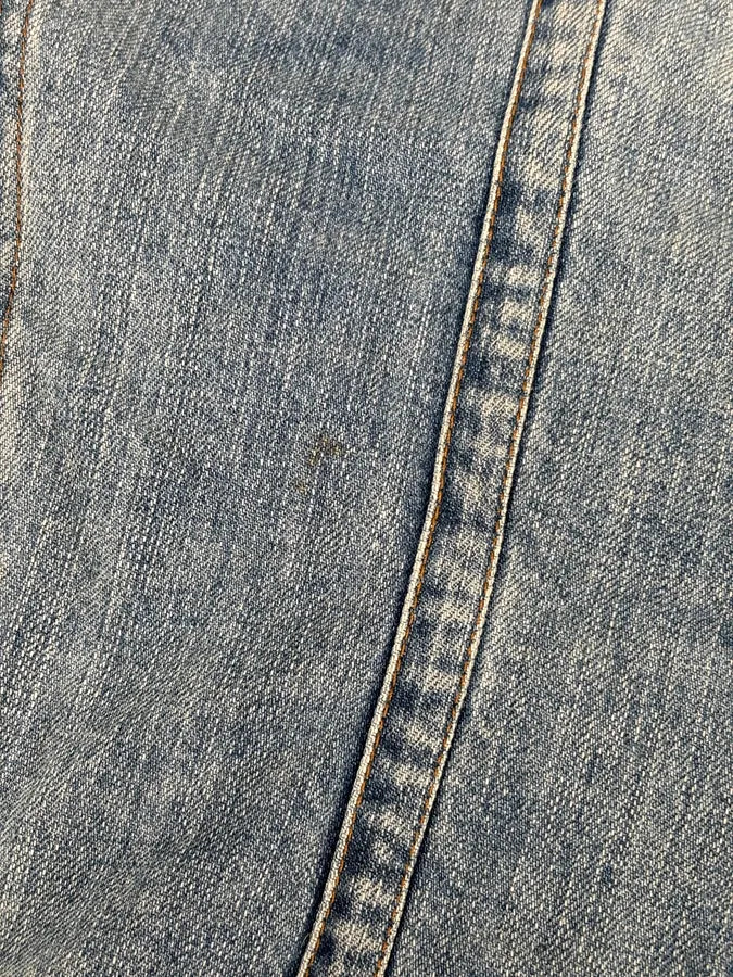 SS2005 Dolce & Gabbana Blue & White Snakeskin Effect Denim Vest Jacket jRnQkBZ 11