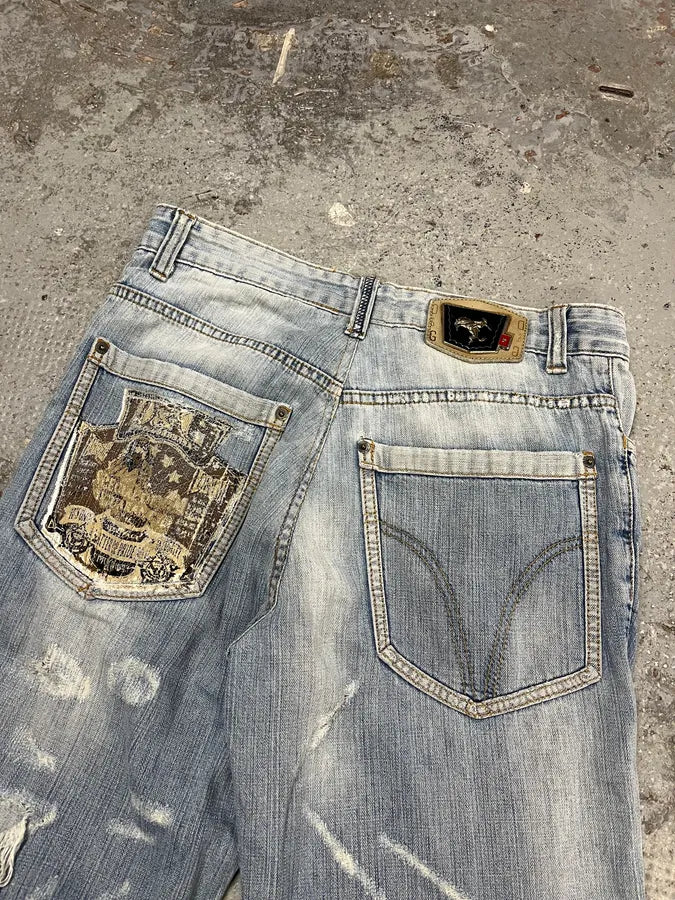 SS2006 Dolce & Gabbana Blue Denim Rebel Jeans (M) yrRWqhN 5