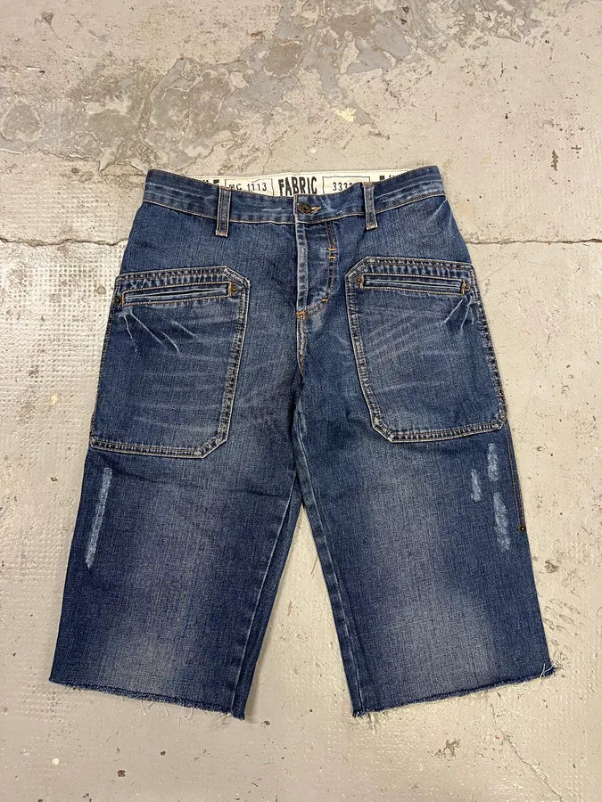 SS2006 Dolce & Gabbana Blue Denim Shorts teAwSko 0