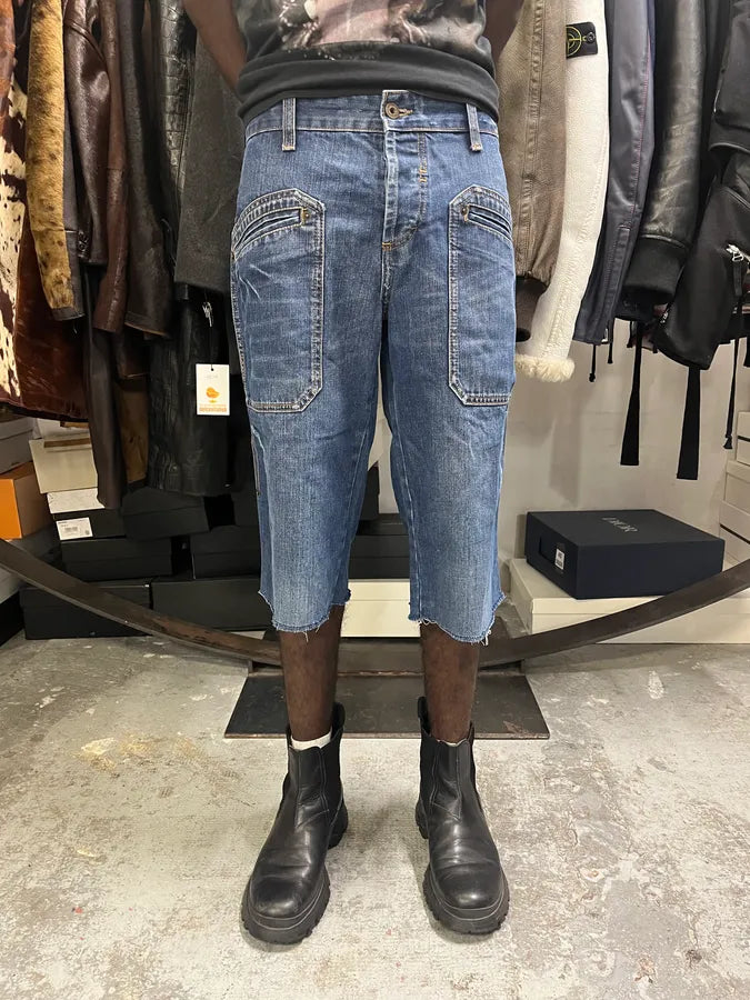 SS2006 Dolce & Gabbana Blue Denim Shorts teAwSko 1