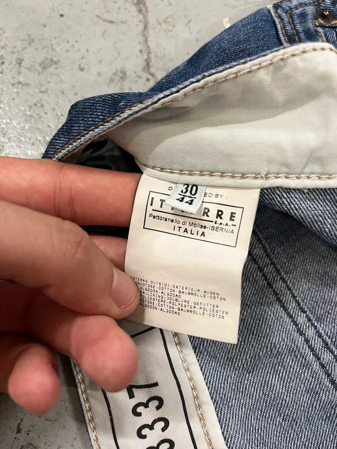 SS2006 Dolce & Gabbana Blue Denim Shorts teAwSko 10